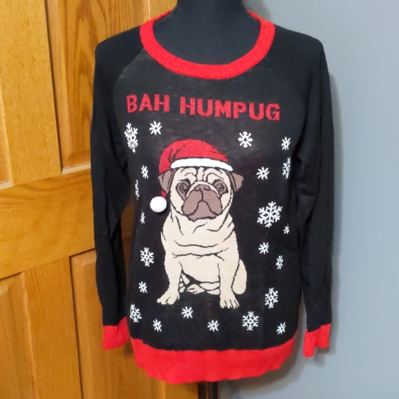 Well Worn Sweaters - Pug Ugly Christmas Sweater